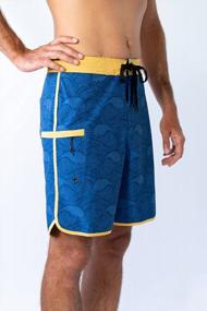 img 3 attached to Men'S 4-Way Stretch Boardshorts Swim Trunks By Maui Rippers: Available In 18"-19" Lengths