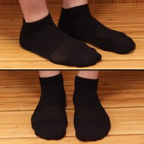 img 1 attached to Stay Dry And Fresh With Men'S Rayon From Bamboo Athletic Ankle Socks