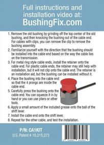 img 1 attached to BushingFix CA1Kit Manual Transmission Shift Cable Bushing Repair Kit: Ford, Chevy, Buick Compatible Replacement Bushing For Easy Repair & Replace