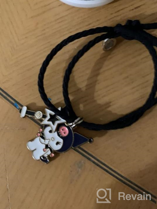 img 1 attached to 💑 Kuromi and My Melody Magnetic Bracelets: Attract and Match with Your Loved One! review by Seth Hogate