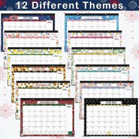img 3 attached to Stay Organized In 2023 With Our Premium Desk Calendar - 12 Monthly Themes, Large Ruled Blocks & Durable Corner Protectors