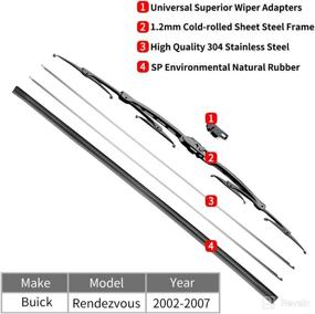 img 2 attached to Buick Rendezvous Windshield Wiper Blades