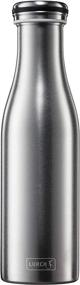 img 4 attached to Lurch Germany 16Oz 0.5L Double-Walled Stainless Steel Thermal Bottle For Hot & Cold Drinks - Sandblasted Finish
