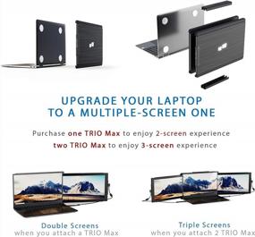 img 2 attached to Portable Laptops Trio Kickstand + Full Nintendo 14.1", 1920X1080, 60Hz, Anti Glare Screen, Trio Max Combo