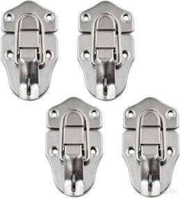 img 4 attached to 🔒 Yoohey Set of 4 Toolbox Case Luggage Suitcase Hasps Latches Buckle Lock Clasp Clamp