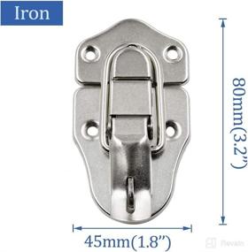 img 2 attached to 🔒 Yoohey Set of 4 Toolbox Case Luggage Suitcase Hasps Latches Buckle Lock Clasp Clamp