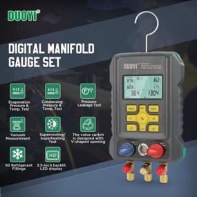 img 3 attached to Advanced HVAC Testing With Digital Manifold Gauge For 93 Refrigerant - Accurate Pressure & Temperature Readings For Air Conditioning Systems