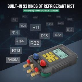 img 2 attached to Advanced HVAC Testing With Digital Manifold Gauge For 93 Refrigerant - Accurate Pressure & Temperature Readings For Air Conditioning Systems