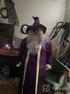 img 1 attached to Skeleteen Grey Wig And Beard - Long Gray Wizard Wig And Beard Costume Accessory For Adults And Kids review by Sierra Stewart