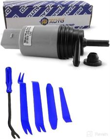 img 4 attached to 🚗 Enhanced Performance Windshield Washer Pump with 5 Pcs Auto Trim Removal Set - Designed for BMW - Replaces OEM #: 67126934159, 67127302589