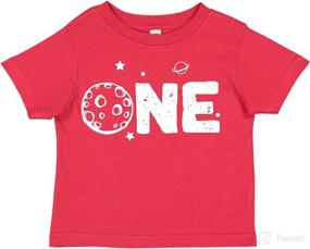 img 1 attached to One Year Old 1st Birthday Outer Space Theme Baby Tee Shirt - Assorted Colors. Perfect for an out-of-this-world celebration!