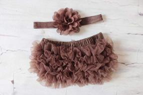 img 2 attached to Newborn Chiffon Bloomer Headband Outfit Baby Care best in Hair Care