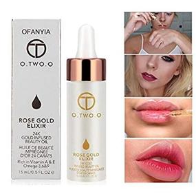 img 4 attached to 24K Rose Gold Elixir Skin Makeup Oil - Essential Beauty Primer For Moisturizing Face Before Foundation