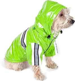 img 3 attached to 🐾 Stay Visible and Dry with Pet Life ® Reflecta-Glow Reflective Waterproof Adjustable PVC Pet Raincoat