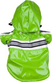 img 1 attached to 🐾 Stay Visible and Dry with Pet Life ® Reflecta-Glow Reflective Waterproof Adjustable PVC Pet Raincoat