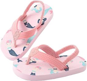 img 4 attached to Kitulandy Girls Sandals Cartoon Unicorn Boys' Shoes ~ Sandals