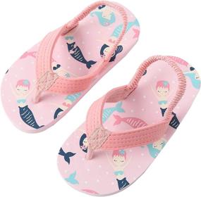 img 3 attached to Kitulandy Girls Sandals Cartoon Unicorn Boys' Shoes ~ Sandals