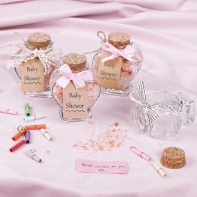 img 1 attached to 20-Piece Heart Shaped Glass Jars With Cork Lids - Perfect For Wedding Decorations, DIY Projects & Party Favors!