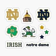 notre dame sticker pack waterbottles logo