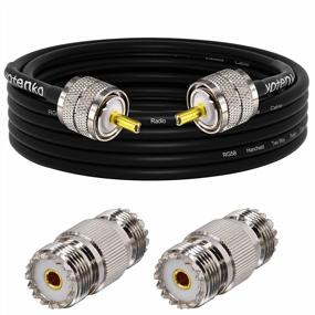img 4 attached to YOTENKO CB Coax Cable,RG58 Coaxial Cable 16.4Ft,UHF PL259 Male To Male Cable + 2PCS UHF Female To Female SO239 Adapter For CB Ham Radio,SWR Meter,Antenna Analyzer,HF Radio,Amateur Radio