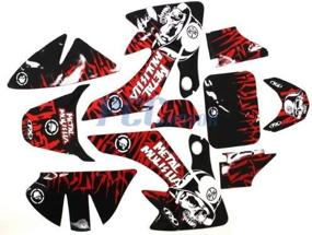 img 1 attached to Enhance Your CRF50 Pit Bike with PCC Motor Graphics Decals Stickers Kit (DE59)