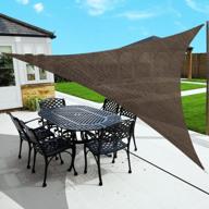 sunlax sun shade sail, 10'x10'x10' brown triangle canopy shades for outdoor patio pergola cover sunshade sails uv blocking canovas covers логотип