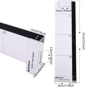 img 2 attached to Organize Your Work Space With The Innovative Monitor Memo Board & Sticky Note Holder