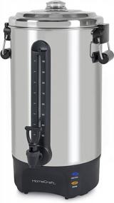 img 4 attached to Homecraft 100-Cup Coffee Urn And Hot Beverage Dispenser With Dripless Faucet, Quick-Brewing, Stainless Steel
