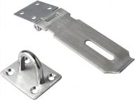 alise ms9 padlock hasp door clasp hasp lock latch sus 304 stainless steel brushed nickel logo