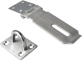 img 4 attached to Alise MS9 Padlock Hasp Door Clasp Hasp Lock Latch SUS 304 Stainless Steel Brushed Nickel