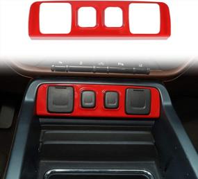 img 4 attached to Voodonala For Silverado Center Consoles USB Socket Trim For 2014-2018 Chevy Silverado Accessories, ABS Red 1Pc