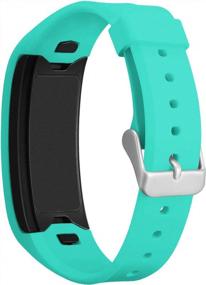 img 3 attached to SKYLET Soft Silicone Replacement Wristbands With Metal Buckle For Garmin Vivofit 1 - Compatible With Men And Women - No Tracker Included