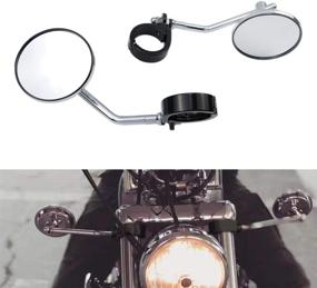 img 4 attached to GUAIMI Motorcycle Rearview Sportster Cruisers Chrome