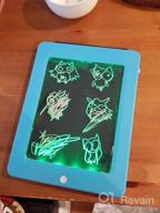 img 1 attached to Obuby Light Up Drawing Board Educational Learning Drawing Kids Toys Gifts For 3 4 5 6 7+ Ages Boys And Girls,Ultimate Tracing Pad With 9 LED Light Effects Glow In The Dark Art Doodle Color Set（Blue） review by Don Merritt