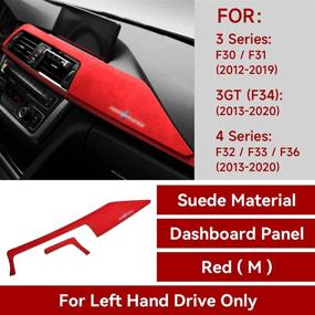 img 3 attached to 🚗 Enhance Your BMW's Interior with a Red Dashboard Panel Cover Trim Sticker for F30 F31 F32 F34 F36 3GT 3 4 Series