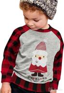 🎅 christmas santa claus sweater for baby boy girl - funny sweatshirt with casual crewneck, long sleeves, and pullover design logo