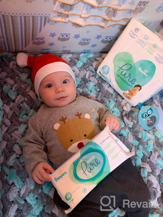 img 1 attached to Pampers Aqua Pure Wipes: Four-Pack for Gentle and Effective Baby Care review by Anastazja Skorek ᠌