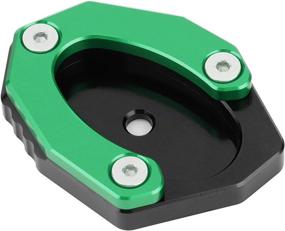 img 4 attached to Aramox Moto Motorcycle Kickstand Pad 🏍️ - Durable and Compatible with Z650/Z900 (Green)