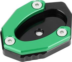 img 2 attached to Aramox Moto Motorcycle Kickstand Pad 🏍️ - Durable and Compatible with Z650/Z900 (Green)