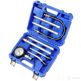 img 4 attached to 🚗 JIFETOR Cylinder Compression Tester: Diagnostic Tool Kit for Automotive Cylinder Compression Test on Gasoline Car Motorcycle Truck (8PCS)