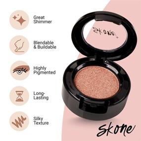 img 2 attached to Skone Cosmetics Gems: Sparkle And Shine With Highly Pigmented And Longwear Gold And Champagne Eyeshadows