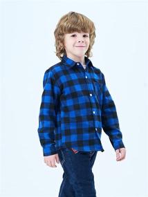 img 3 attached to 👕 Button Shirts Flannel Sleeve T Shirt: Stylish Boys' Clothing at Tops, Tees & Shirts