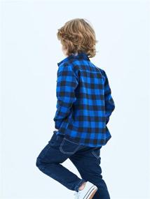 img 2 attached to 👕 Button Shirts Flannel Sleeve T Shirt: Stylish Boys' Clothing at Tops, Tees & Shirts