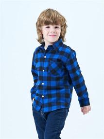 img 1 attached to 👕 Button Shirts Flannel Sleeve T Shirt: Stylish Boys' Clothing at Tops, Tees & Shirts