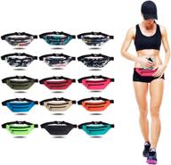 playking fanny pack waist bag - soft polyester, lightweight with phone hole, adjustable strap for outdoor running, traveling - 15 color options (x03) logo