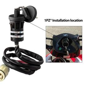 img 1 attached to 🔑 1PZ H4T-K01 Ignition Key Switch Replacement for Honda ATV TRX420 Rancher 420 - Compatible Years 2007-2021