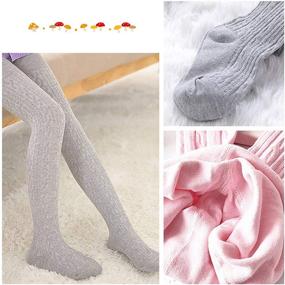 img 3 attached to 🧦 Comfortable Seamless Leggings Pantyhose Stockings: Perfect Fit for Toddler Girls' Clothing