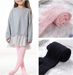 img 2 attached to 🧦 Comfortable Seamless Leggings Pantyhose Stockings: Perfect Fit for Toddler Girls' Clothing