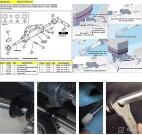 img 2 attached to 🔧 Seastar Front Mount Hydraulic Steering Cylinder Seal Kit #HS5157 with Steering Support Bracket Puller - Enhanced for SEO