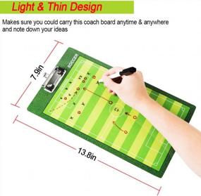img 2 attached to Boost Your Coach Planning With Shinestone'S Double-Sided Dry Erase Board And Accessories For All Sports